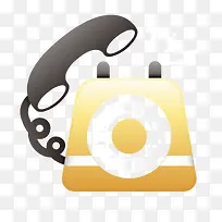 黄色卡通复古电话-空若网 黄色卡通复古电话-空若网