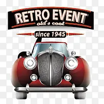 矢量复古老爷车-空若网 矢量复古老爷车-空若网