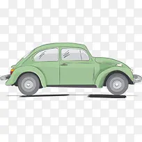 复古轿车插画矢量素材-空若网 复古轿车插画矢量素材-空若网