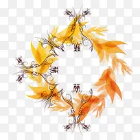 矢量复古花-空若网 矢量复古花-空若网