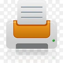 打印机的橙色图标-空若网 打印机的橙色图标-空若网