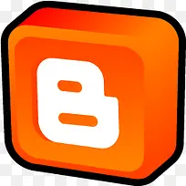 方形橙色电脑图标-空若网 方形橙色电脑图标-空若网