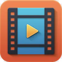 橙色影片图标-空若网 橙色影片图标-空若网