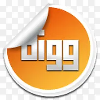 digg橙色logo图标-空若网 digg橙色logo图标-空若网
