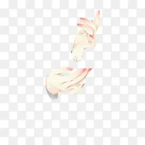 纤细双手手绘插画-空若网 纤细双手手绘插画-空若网