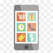 矢量扁平化手机-空若网 矢量扁平化手机-空若网