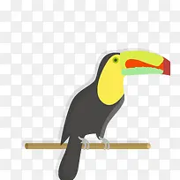 矢量卡通扁平化啄木鸟png-空若网 矢量卡通扁平化啄木鸟png-空若网