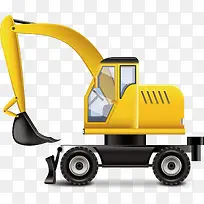 钩机png矢量素材-空若网 钩机png矢量素材-空若网