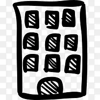 建筑手绘塔图标-空若网 建筑手绘塔图标-空若网