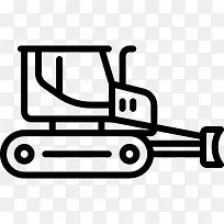 推土机图标-空若网 推土机图标-空若网