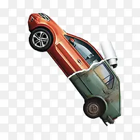 橙色汽车-空若网 橙色汽车-空若网