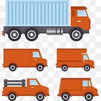 矢量手绘卡车-空若网 矢量手绘卡车-空若网