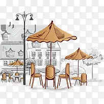 卡通手绘城市建筑-空若网 卡通手绘城市建筑-空若网