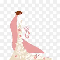 手绘卡通新娘-空若网 手绘卡通新娘-空若网