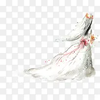 卡通手绘女孩新娘-空若网 卡通手绘女孩新娘-空若网