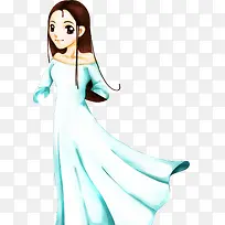 卡通手绘可爱新娘-空若网 卡通手绘可爱新娘-空若网