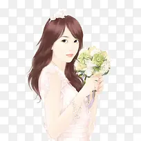 手绘立绘现代新娘-空若网 手绘立绘现代新娘-空若网