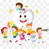 卡通牙齿与卡通儿童漫画-空若网 卡通牙齿与卡通儿童漫画-空若网