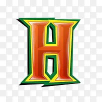 红绿立体字母h-空若网 红绿立体字母h-空若网