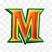 红绿立体字母m-空若网 红绿立体字母m-空若网