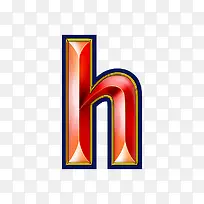 红色立体字母h-空若网 红色立体字母h-空若网