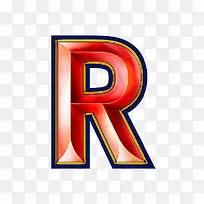 红色立体字母r-空若网 红色立体字母r-空若网