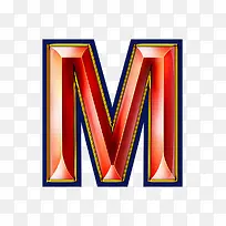红色立体字母m-空若网 红色立体字母m-空若网