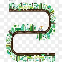 矢量卡通路素材-空若网 矢量卡通路素材-空若网