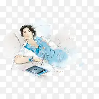 手绘孕妇-空若网 手绘孕妇-空若网