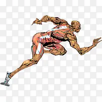 奔跑创意人物手绘-空若网 奔跑创意人物手绘-空若网