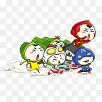 卡通抢冲奔跑可爱-空若网 卡通抢冲奔跑可爱-空若网