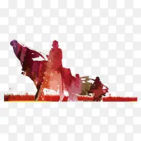 水彩耕地-空若网 水彩耕地-空若网