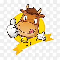 手绘卡通牛-空若网 手绘卡通牛-空若网