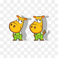 卡通可爱牛-空若网 卡通可爱牛-空若网