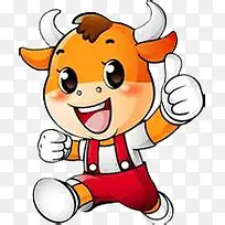 卡通可爱小牛-空若网 卡通可爱小牛-空若网
