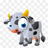 可爱的卡通小牛-空若网 可爱的卡通小牛-空若网