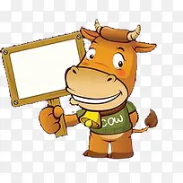 卡通可爱牛-空若网 卡通可爱牛-空若网