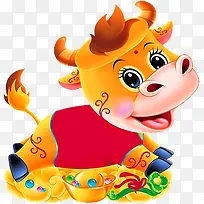 可爱创意卡通小牛-空若网 可爱创意卡通小牛-空若网