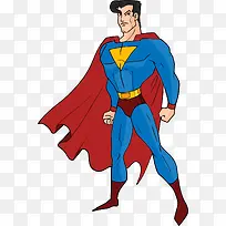 矢量手绘卡通超人-空若网 矢量手绘卡通超人-空若网