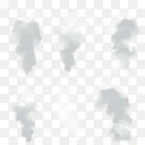 矢量白色气体-空若网 矢量白色气体-空若网