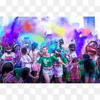 彩色烟雾夜跑图片-空若网 彩色烟雾夜跑图片-空若网