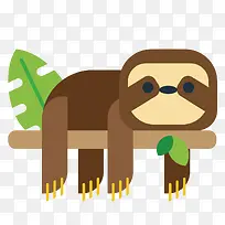 矢量可爱树懒-空若网 矢量可爱树懒-空若网