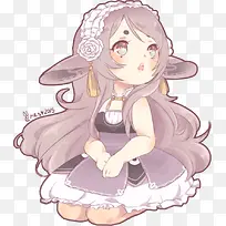 可爱Q版卡通女孩-空若网 可爱Q版卡通女孩-空若网