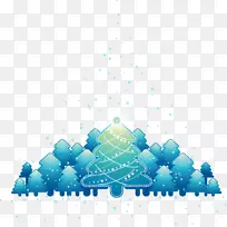 蓝色圣诞树剪贴画-神秘-空若网 蓝色圣诞树剪贴画-神秘-空若网