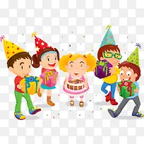 可爱孩子生日聚会图案-空若网 可爱孩子生日聚会图案-空若网