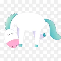 可爱小马插图矢量图-空若网 可爱小马插图矢量图-空若网