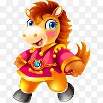 卡通可爱小马-空若网 卡通可爱小马-空若网