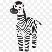 可爱斑马矢量图-空若网 可爱斑马矢量图-空若网