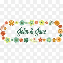 可爱复古花框素材-空若网 可爱复古花框素材-空若网