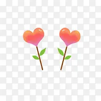 可爱爱心小树-空若网 可爱爱心小树-空若网